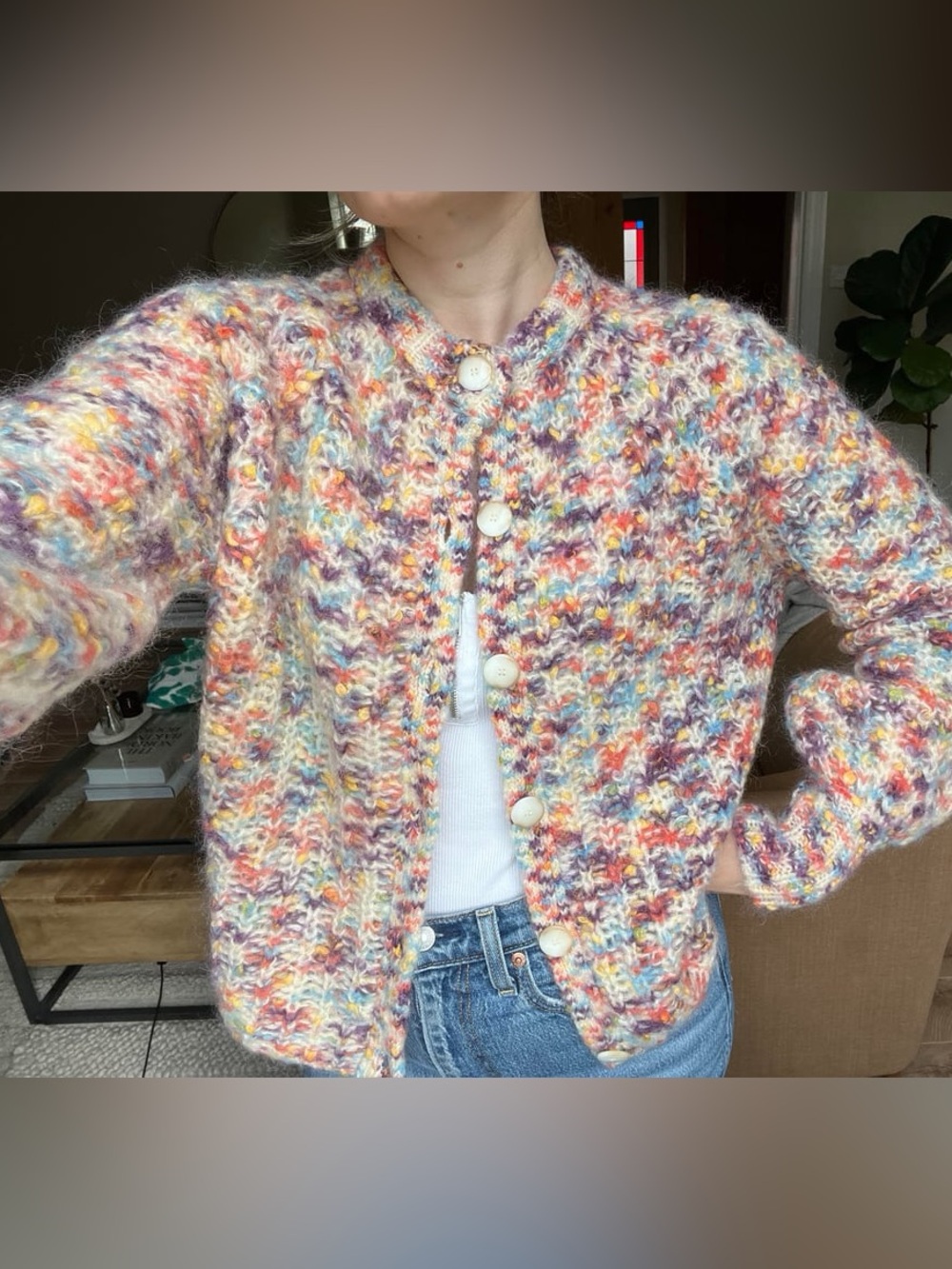 Sézane multicolored Emile cardigan